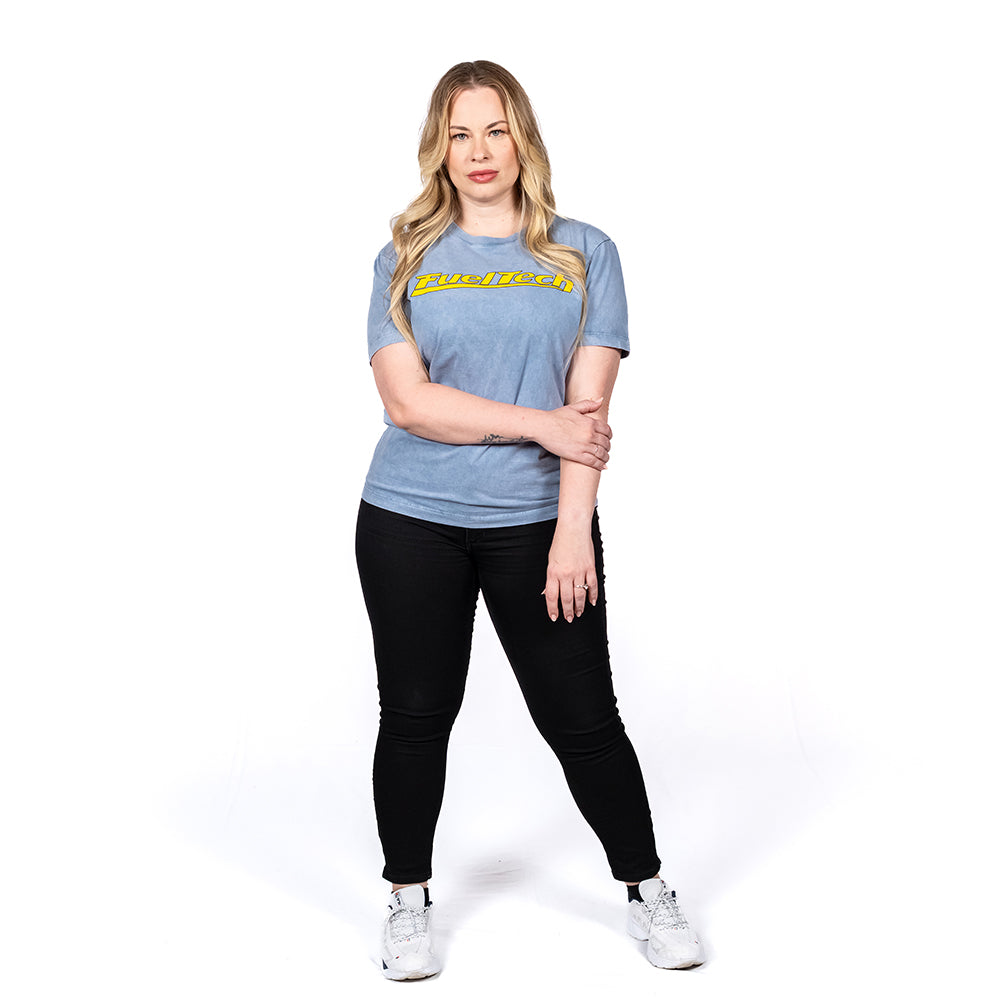 Camiseta Slim Azul Estonado FuelTech