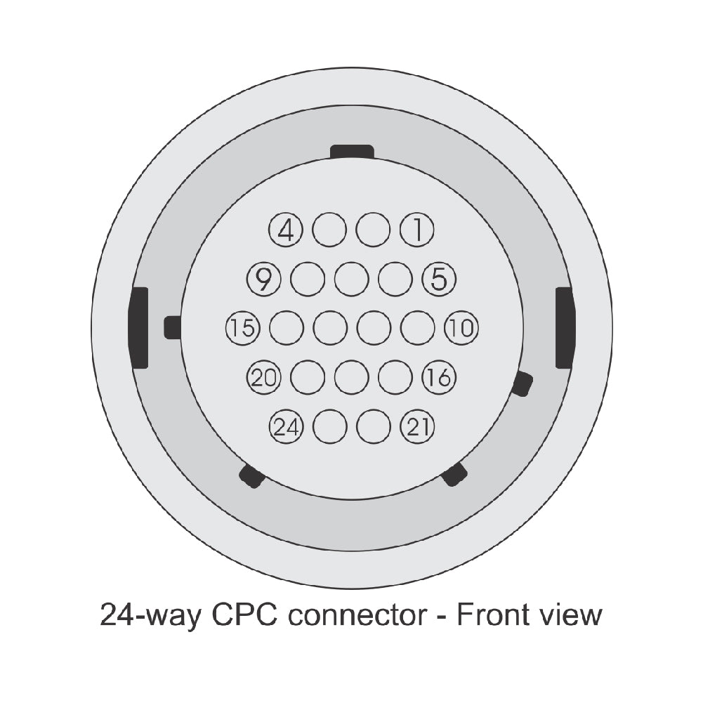 Kit Conector Circular 24 vias